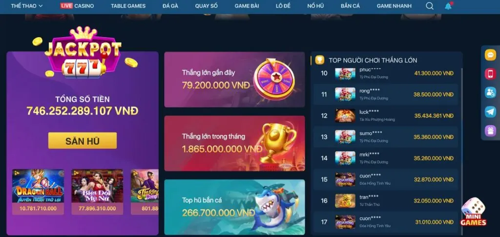 Đa dạng Game Nổ Hũ tại T88 Nhà Cái